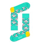 Happy Socks Tagessocke Crew The Simpsons Krusty The Clown (Bio-Baumwolle) mintgrün - 1 Paar